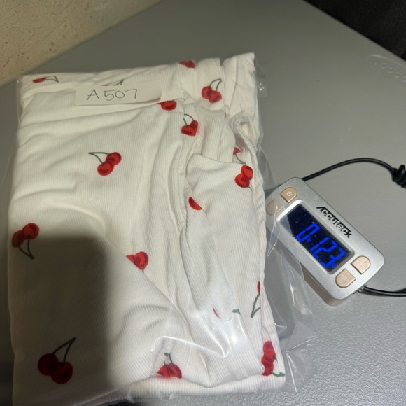 J‎ For Justify White Cherry Sleeveless Maxi Dress Size Large Novelty Coquette - Picture 10 of 10